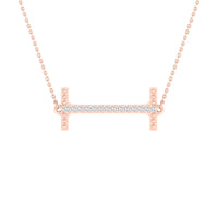 Load image into Gallery viewer, 1/20CTW-DIA P1P2 LADIES INITIAL &quot;I&quot; NECKLACE
