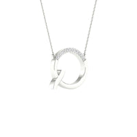 Load image into Gallery viewer, 1/20CTW-DIA P1P2 LADIES INITIAL &quot;Q&quot; NECKLACE
