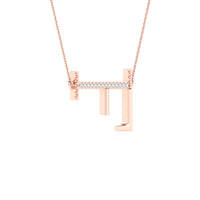 Load image into Gallery viewer, 1/20CTW-DIA P1P2 LADIES INITIAL &quot;F&quot; NECKLACE
