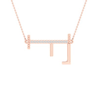 Load image into Gallery viewer, 1/20CTW-DIA P1P2 LADIES INITIAL &quot;F&quot; NECKLACE
