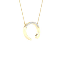 Load image into Gallery viewer, 1/20CTW-DIA P1P2 LADIES INITIAL &quot;C&quot; NECKLACE
