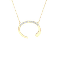 Load image into Gallery viewer, 1/20CTW-DIA P1P2 LADIES INITIAL &quot;C&quot; NECKLACE
