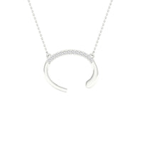 Load image into Gallery viewer, 1/20CTW-DIA P1P2 LADIES INITIAL &quot;C&quot; NECKLACE
