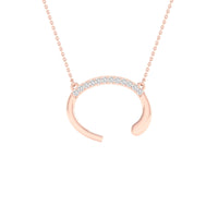 Load image into Gallery viewer, 1/20CTW-DIA P1P2 LADIES INITIAL &quot;C&quot; NECKLACE
