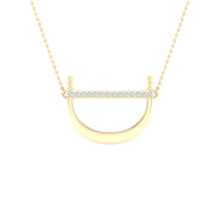 Load image into Gallery viewer, 1/20CTW-DIA P1P2 LADIES  INITIAL &quot;D&quot; NECKLACE
