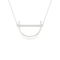 Load image into Gallery viewer, 1/20CTW-DIA P1P2 LADIES INITIAL &quot;D&quot; NECKLACE
