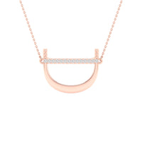 Load image into Gallery viewer, 1/20CTW-DIA P1P2 LADIES INITIAL &quot;D&quot; NECKLACE
