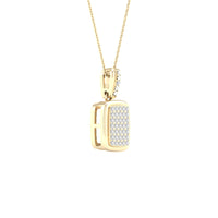 Load image into Gallery viewer, 1/10CTW-DIA P1P2 FASHION RECTANGLE PENDANT
