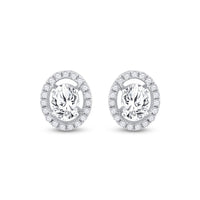 Load image into Gallery viewer, 1 1/4CT-DIA ANA M  2*1/2CT-OVAL EARRING
