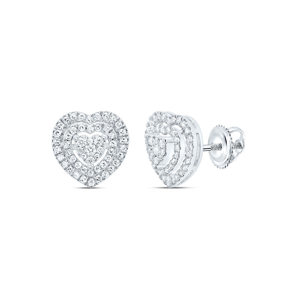 1/3CT-DIA CN HEART EARRING