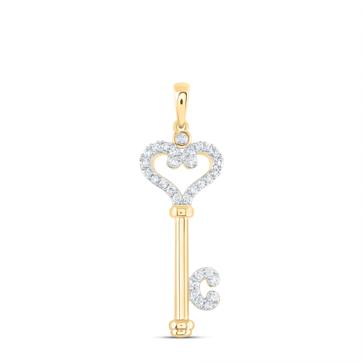 1/6CT-DIA CN KEY FASHION PENDANT