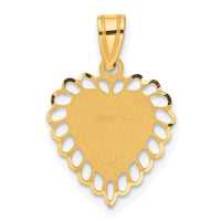Load image into Gallery viewer, 14K Polished Border Heart Pendant
