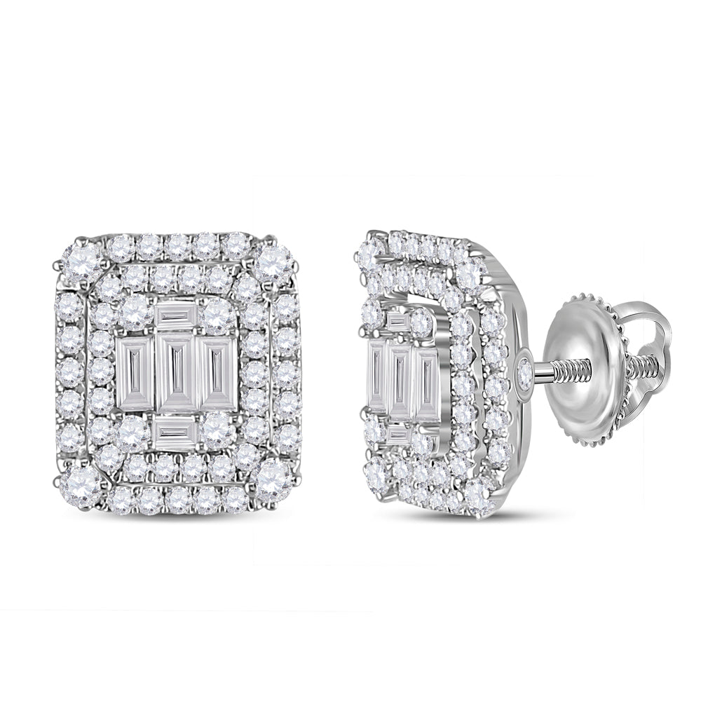 1 1/5CT-DIA ANA M DIANA RECTANGLE EARRING