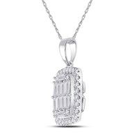 Load image into Gallery viewer, 1/2CT-DIA ANA M DIANA SQUARE PENDANT
