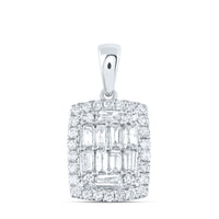 Load image into Gallery viewer, 1/2CT-DIA ANA M DIANA SQUARE PENDANT
