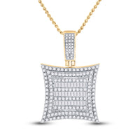 Load image into Gallery viewer, 1 1/4CT-DIA P1P2 MICRO-PAVE MENS CHARM
