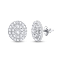 Load image into Gallery viewer, 1/3CT-DIA CN MICRO-PAVE ROUND EARRING
