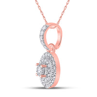 Load image into Gallery viewer, 1/6CT-DIA CN MICRO-PAVE FASHION ROUND PENDANT
