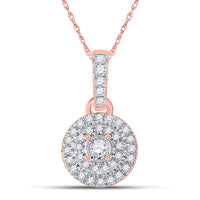 Load image into Gallery viewer, 1/6CT-DIA CN MICRO-PAVE FASHION ROUND PENDANT
