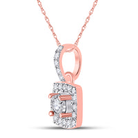 Load image into Gallery viewer, 1/6CT-DIA CN MICRO-PAVE FASHION SQUARE PENDANT
