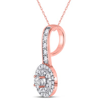 Load image into Gallery viewer, 1/5CT-DIA CN MICRO-PAVE FASHION ROUND PENDANT

