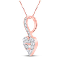 Load image into Gallery viewer, 1/3CT-DIA CN MICRO-PAVE  HEART PENDANT
