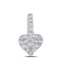 Load image into Gallery viewer, 1/3CT-DIA CN MICRO-PAVE  HEART PENDANT
