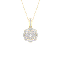 Load image into Gallery viewer, 1/4CTW-DIA CN FASHION FLOWER PENDANT
