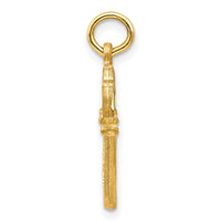 Load image into Gallery viewer, 14K Polished Diamond-cut 3D Key Charm
