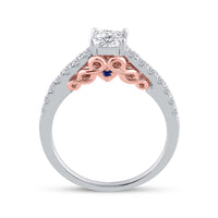 Load image into Gallery viewer, 1 CT-DIA ANA M 1/2CT-CPR BELLISSIMO NO HALO BRIDAL SET
