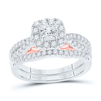 Load image into Gallery viewer, 1 CT-DIA ANA M 1/3CT-CPR BELLISSIMO BRIDAL SET
