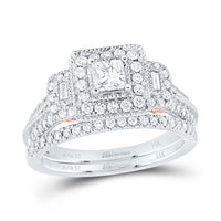 Load image into Gallery viewer, 1 CT-DIA ANA M 1/3CT-CPR BELLISSIMO BRIDAL SET
