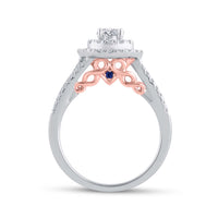 Load image into Gallery viewer, 1 CT-DIA ANA M 3/8CT-CRD BELLISIMO BRIDAL SET CERTIFIED
