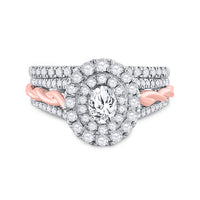Load image into Gallery viewer, 1 CT-DIA ANA M 1/3CT-COV BRIDAL SET

