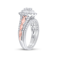 Load image into Gallery viewer, 1 CT-DIA ANA M 1/3CT-COV BRIDAL SET
