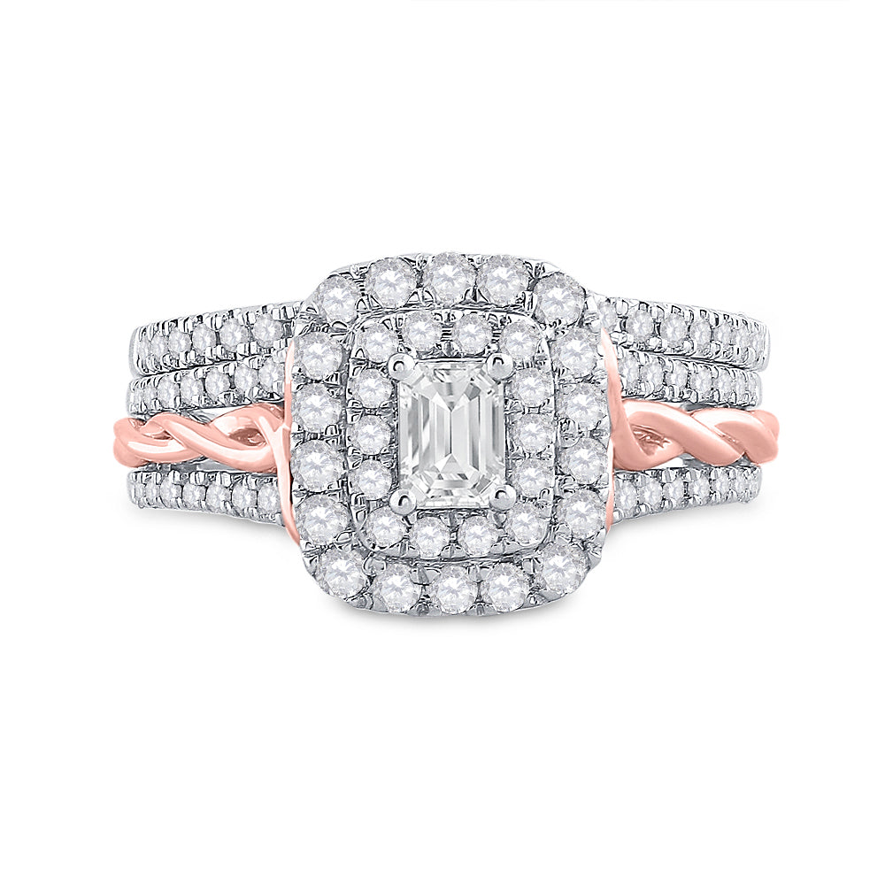 1 CT-DIA ANA M 1/3CT-CEME BRIDAL SET