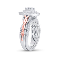 Load image into Gallery viewer, 1 CT-DIA ANA M 1/3CT-CPEAR BRIDAL SET
