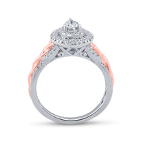 Load image into Gallery viewer, 1 CT-DIA ANA M 1/3CT-CPEAR BRIDAL SET
