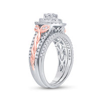 Load image into Gallery viewer, 1 CT-DIA ANA M 1/3CT-CRD BRIDAL SET
