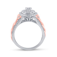Load image into Gallery viewer, 1 CT-DIA ANA M 1/3CT-CRD BRIDAL SET
