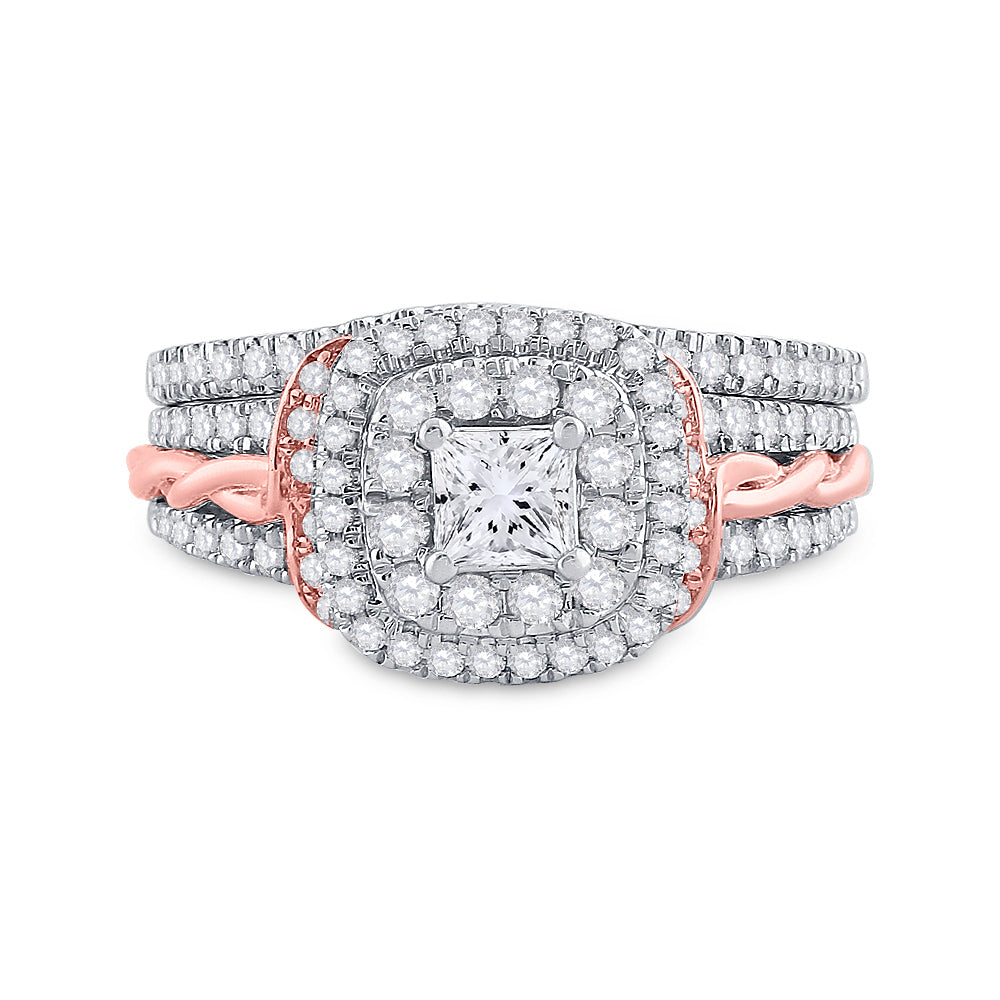 1 CT-DIA ANA M 1/3CT-CPR BRIDAL SET