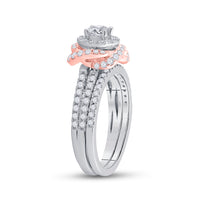 Load image into Gallery viewer, 1 CT-DIA ANA M 1/3CT-CRD BRIDAL SET
