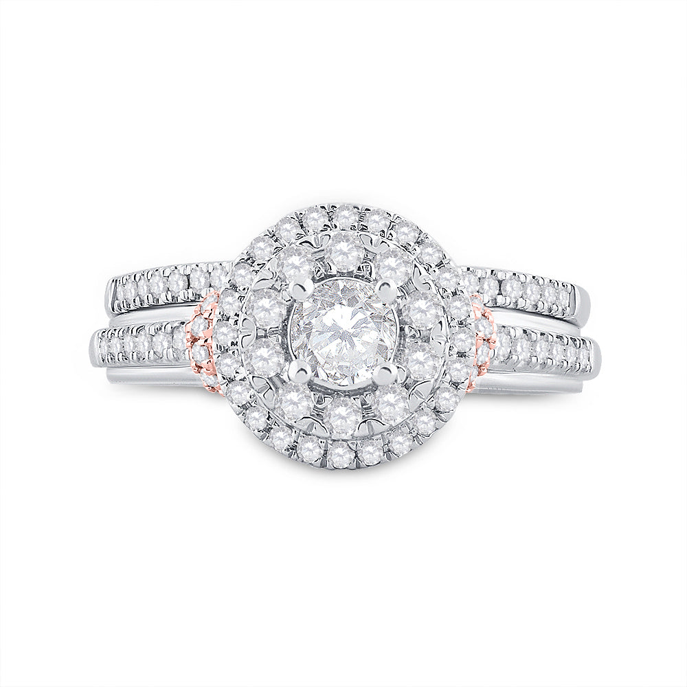 1 CT-DIA ANA M 1/3CT-CRD BRIDAL SET