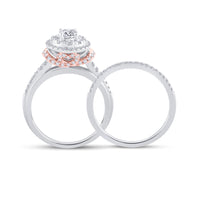 Load image into Gallery viewer, 1 CT-DIA ANA M 1/3CT-CRD BRIDAL SET
