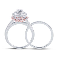 Load image into Gallery viewer, 1 CT-DIA ANA M 1/3CT-CRD BRIDAL SET
