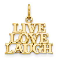 Load image into Gallery viewer, 14K Talking - LIVE LOVE LAUGH Charm
