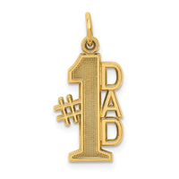 Load image into Gallery viewer, 14k #1 DAD Charm
