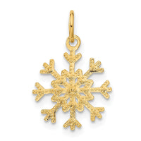 Load image into Gallery viewer, 14k Snowflake Charm
