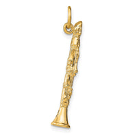 Load image into Gallery viewer, 14k 3-D Clarinet Charm
