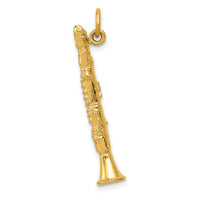 Load image into Gallery viewer, 14k 3-D Clarinet Charm
